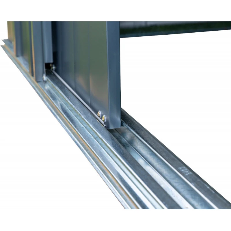 Abri De Jardin 4,58m² Toit Double Pente En Acier Galvanisé Anthracite Spacemaker – Image 6