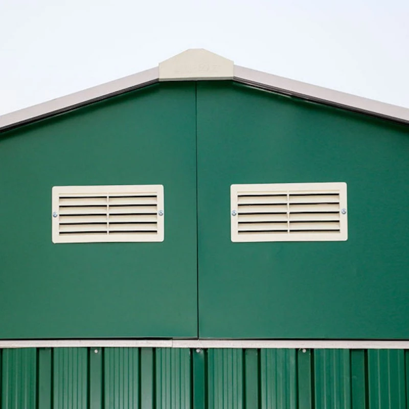 Abri De Jardin En Métal Vert Pin 9,75m² - DURAMAX + Kit D'ancrage – Image 2