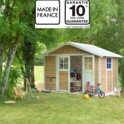 Abri De Jardin En PVC 7,5m² DECO Sherwood Grosfillex + Kit Ancrage Offert