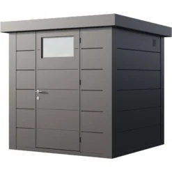 Abri En Acier Galvanisé Gris Anthracite 4,3m² Eleganto 2121 Telluria