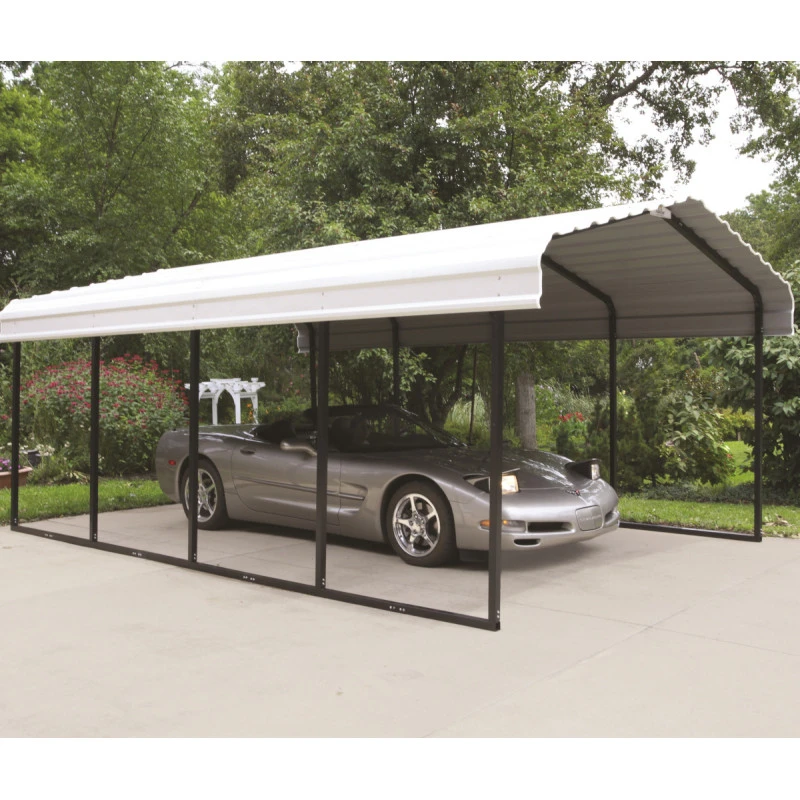 Carport à Toit En Acier Galvanisé 22,57m² Couleur Beige – Shelter Logic – Image 3