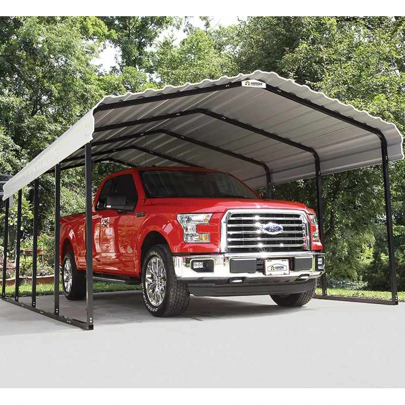 Carport à Toit En Acier Galvanisé 22,57m² Couleur Beige – Shelter Logic – Image 4