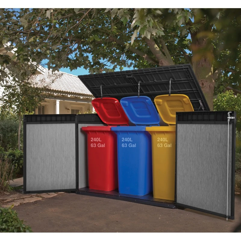 Coffre De Jardin En Résine Brossée Brossium 2100L - Keter – Image 4