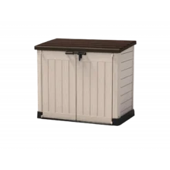 Coffre De Jardin Multifonctions En Résine 1200L Toit Plat Beige - Keter