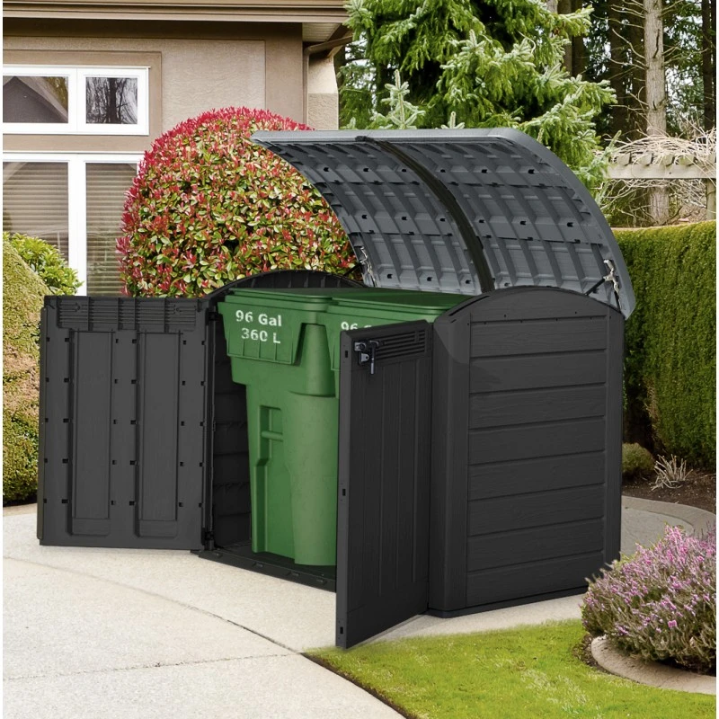 Coffre De Jardin Multifonctions En RĂ©sine Anthracite 2000L - Keter â Image 2