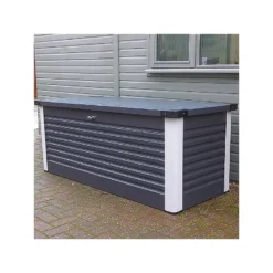 Coffre De Rangement En Métal Anthracite 1000L Patio Box 1,46m² TRIMETALS