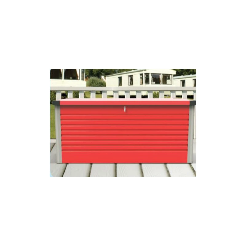 Coffre De Rangement En Métal Rouge 750L Patio Box 1,06m² TRIMETALS – Image 5