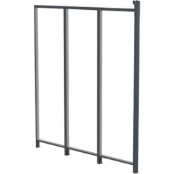 Panneau Latéral En Aluminium Et PC Transparent Pour Toit De Terrasse Anthracite 2,5m X-METAL
