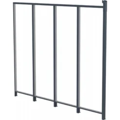 Panneau Latéral En Aluminium Et PC Transparent Pour Toit De Terrasse Anthracite 3m X-METAL