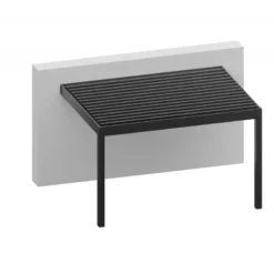 Pergola Adossée Bioclimatique En Aluminium Gris Anthracite 300x300cm Avec Lames Blanches APOLO - GardenGate