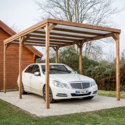 Pergola THONON 15,06m² En Bois Massif Avec Couverture PVC – HABRITA
