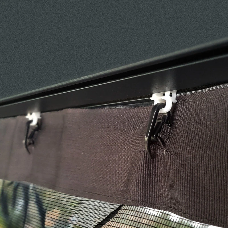 Set De Moustiquaires En Polyester Léger Pour Pergolas Dallas 6100 De 22m² - Palram - Canopia – Image 4