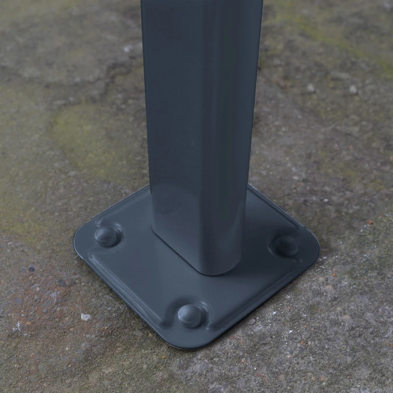 Toit De Terrasse 224x224cm En Aluminium Gris Et Polycarbonate 6mm SIERRA - Canopia By Palram – Image 6