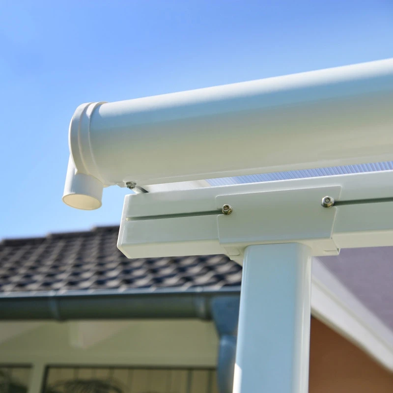 Toit De Terrasse 224x448cm En Aluminium Blanc Et Polycarbonate 6mm SIERRA - Canopia By Palram – Image 6