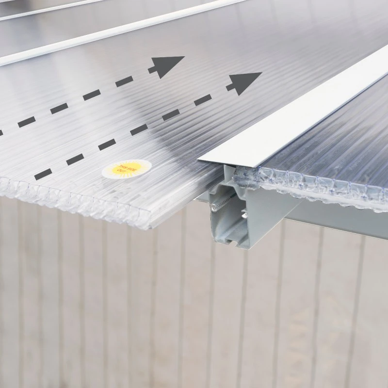 Toit De Terrasse En Aluminium Blanc 3x6,10m + PC 16mm Olympia - Palram - Canopia – Image 4